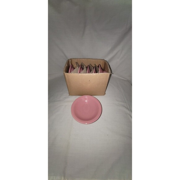 Crate & Barrel Pink Cupcake Pedestal Ramekin Bowls Set of 6 Girlie Summer Spring - Picture 1 of 7